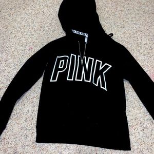 PINK black sweatshirt